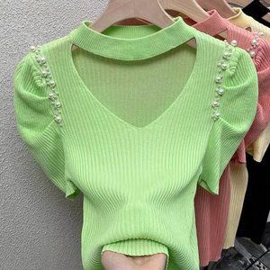 women's summer trendy short sleeve T-shirt